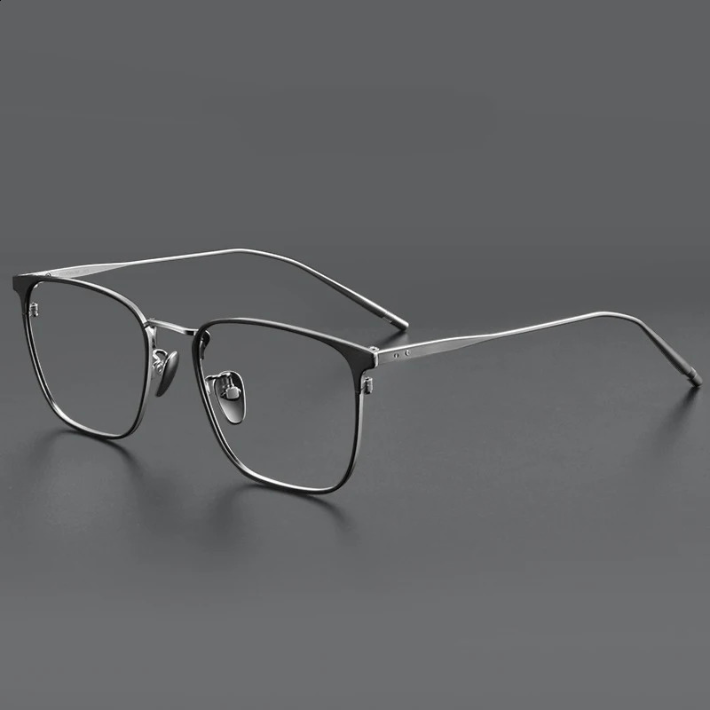 Ultra Light Pure Eyeglasses Men Frames Business Retro Casual Square Glasses 241230