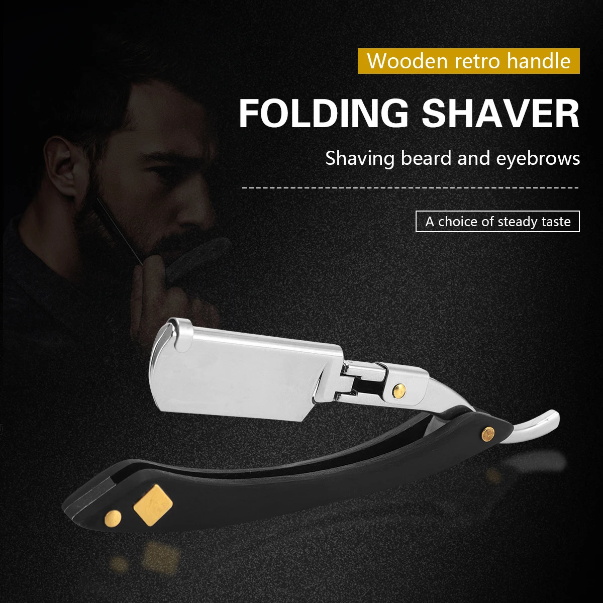 Barbertop Shaving Straight Razor Classic Manual Barber Razors Folding Knife Men Stainless Steel Hairdresser Tool 241230