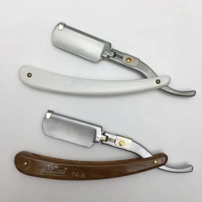 1P Stainless Steel Folding Shave Knife Handle Beard Straight Razor Hair Dressing Tool Men Manual Convenience Hair Trimmer Shaver 241230