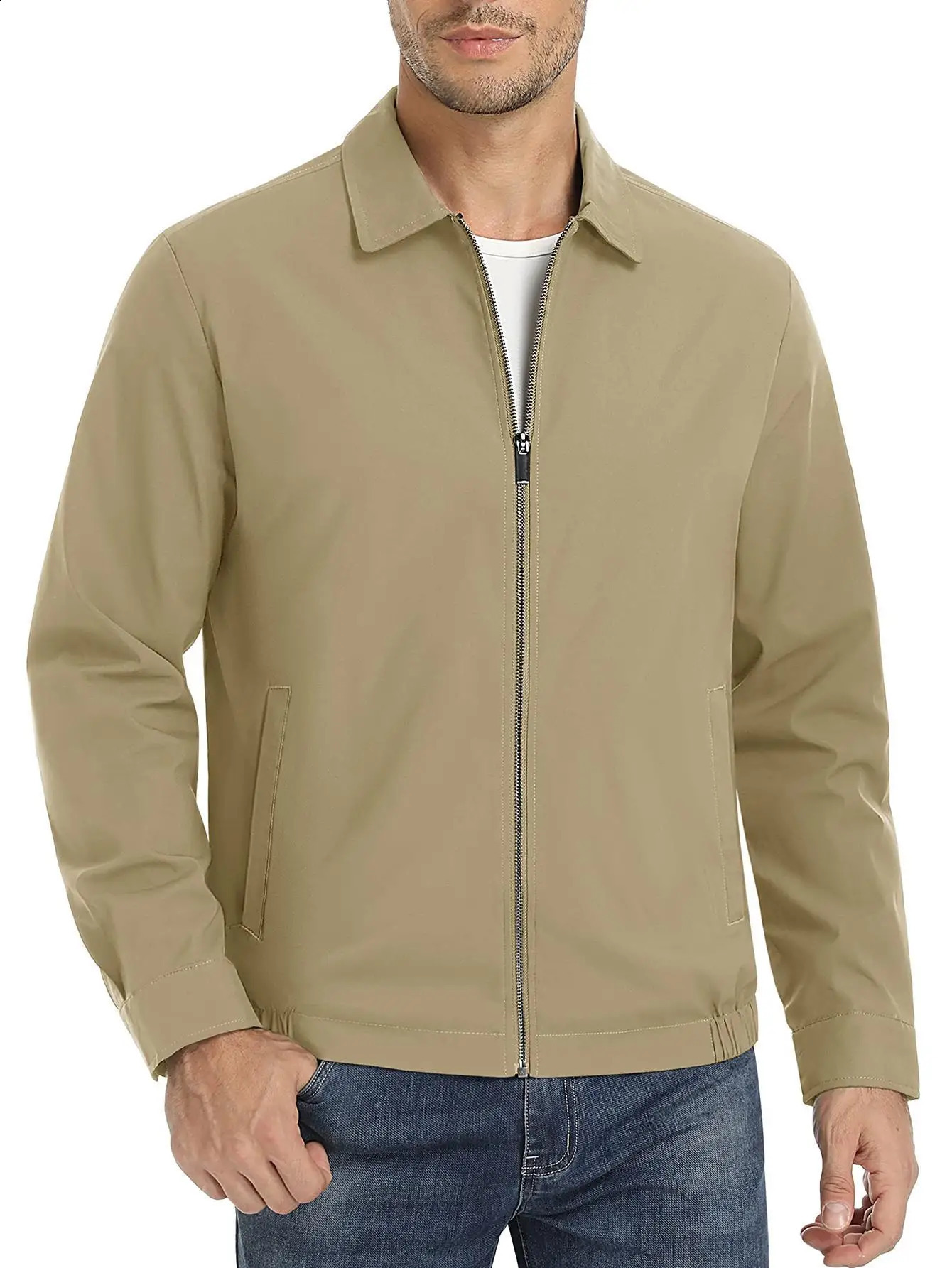 Mens Lightweight Jacket Windproof and Waterproof n for Outdoor Activities Everyday Casual Wear 241231