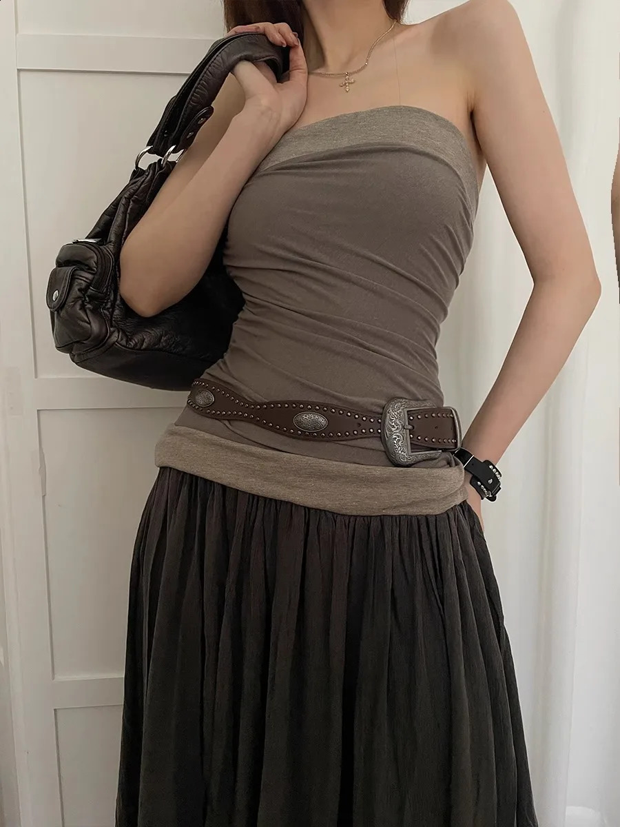 American Retro Belt for Women Rivet Punk Style Belt with Jeans and Personalized Y2K 241231