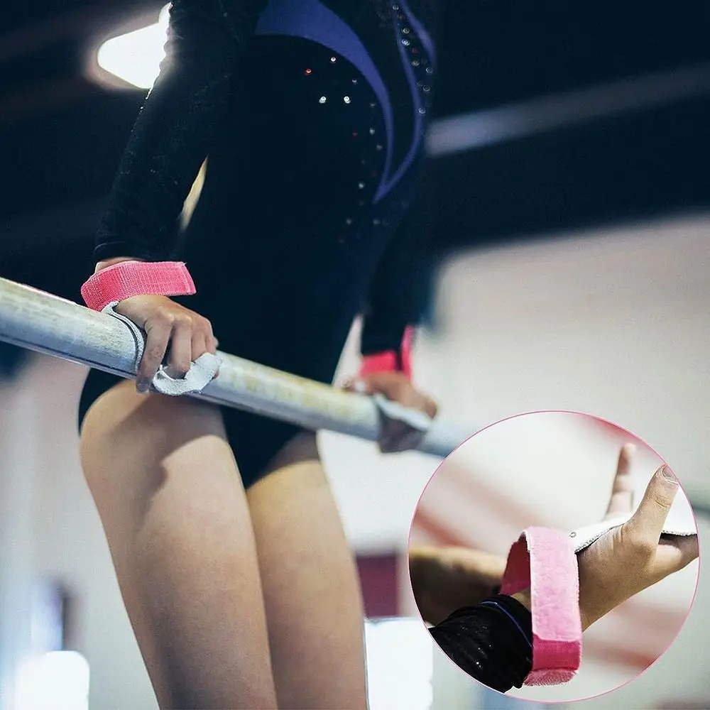 Gymnastics Grips Wristbands Sets for Girls Youth Kids Gymnastic Hand Grips Gymnastic Bar Palm Protection and Wrist Support 241223