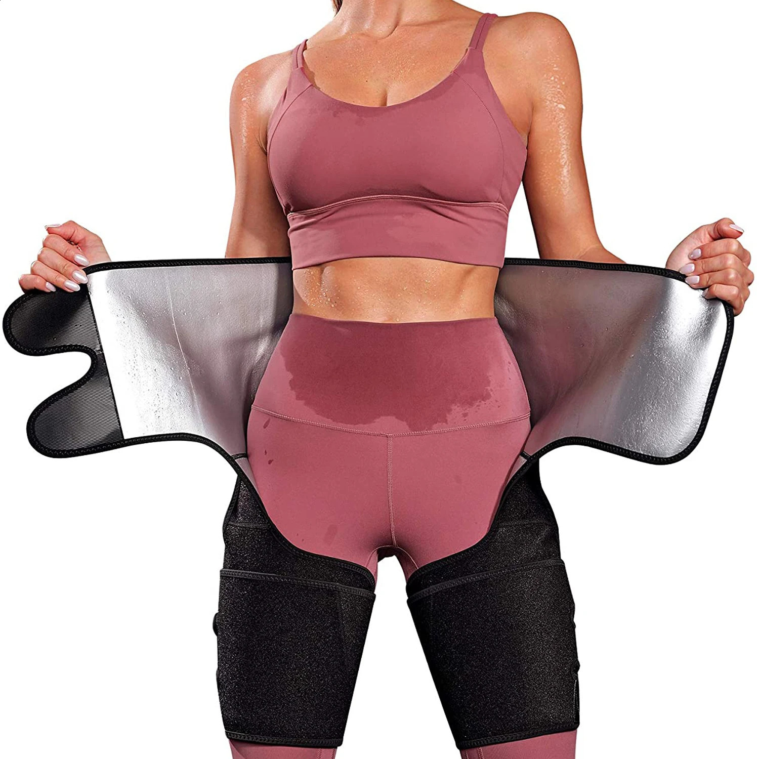 Waist Trainer Is Suitable For Womens Three-In-One Waist And Thigh Trimming And Weight Loss Training Hip Trimming Belt 241231