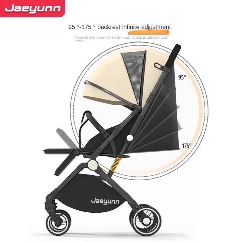 Baby stroller High Landscape can sit and lie down Lightweight Folding Two-way Push Four Wheel Stroller Shock AbsorptionXJ241231