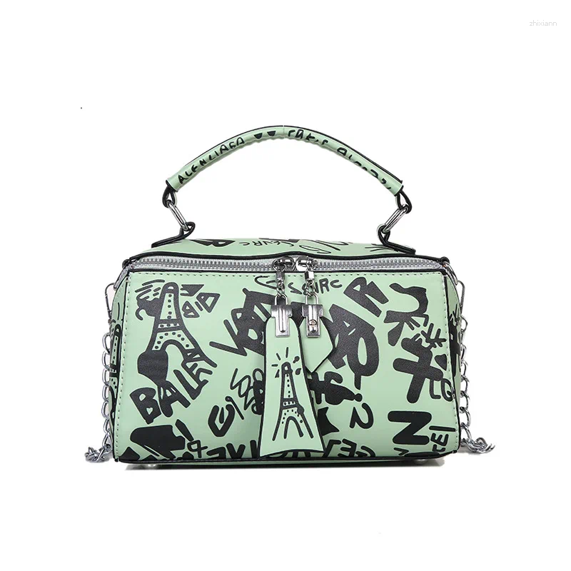 Shoulder Bags Design Women Leather Handbags And Purse Fashion Crossbody For Graffiti Bag zhanyishengli
