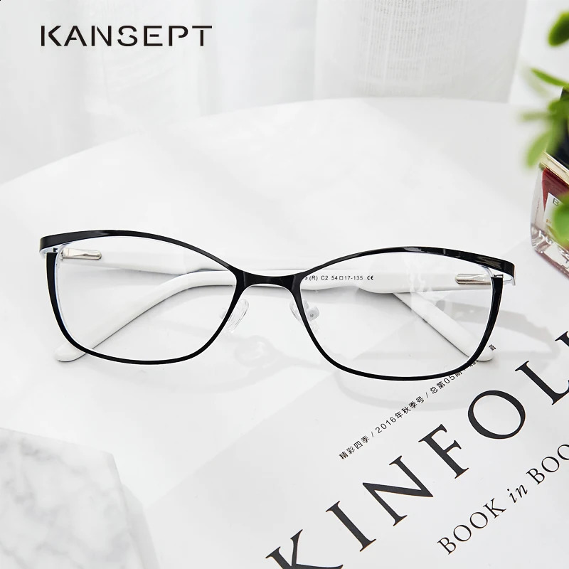 KANSEPT Eyeglass Frame for Women Reading Glasses Prescription Optical Lenses Myopia Pochromic Vintage Eyeglasses Lunette Men 241230