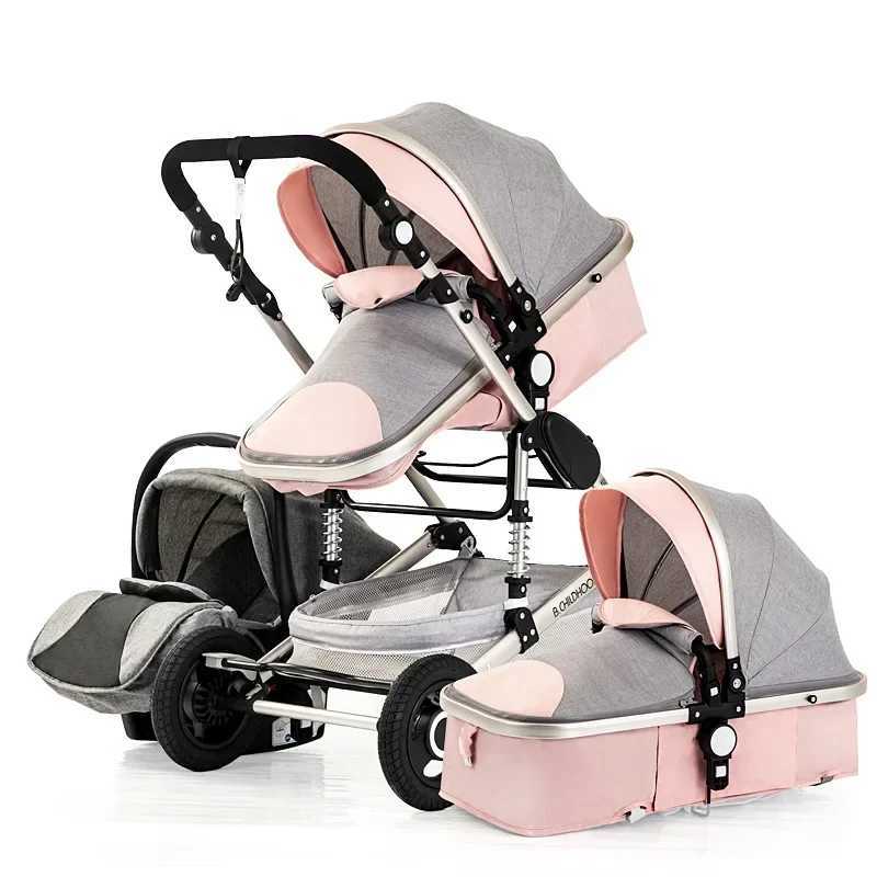 baby stroller 3in1 Luxury High Landscape baby pram portable baby pushchair multifunctional Newborn Carriage double facedXJ241231