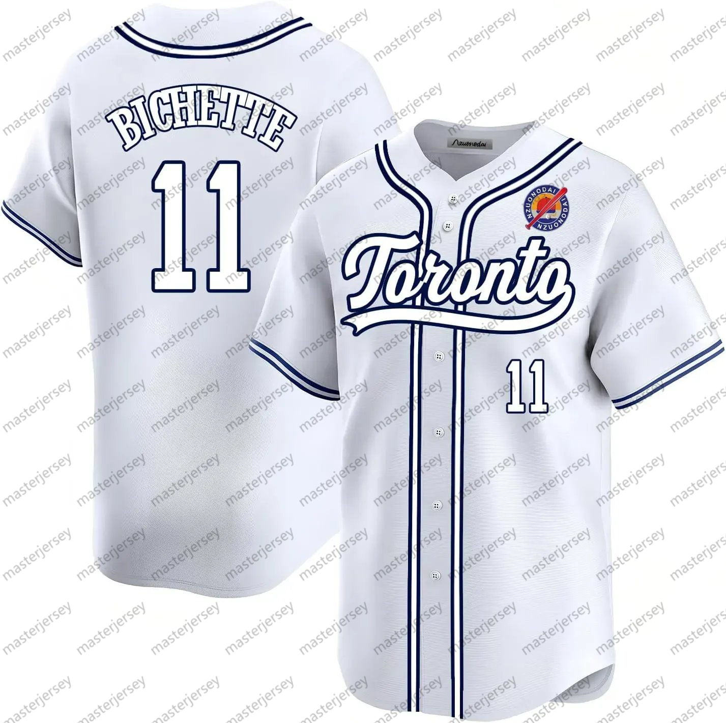 27 Guerrero Jr. Custom Baseball Jerseys Bichette Springer Kirk Berrios Raposo Jersey Sweatshirt - Embroidered Loose Fit