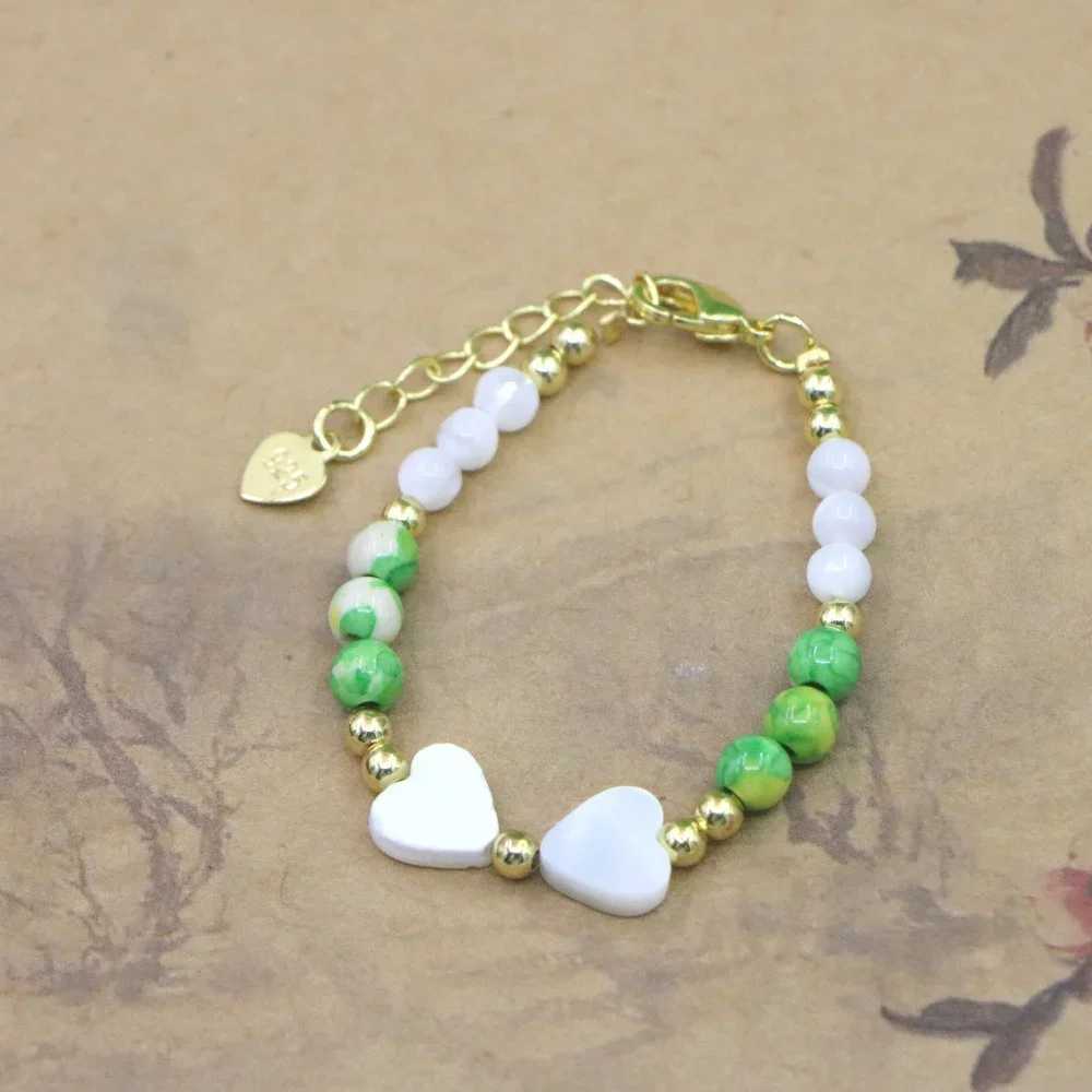 High quality natural stone bead bracelet baby girl lobster buckle Accor girl yoga Christmas wedding gift jewelry charm W241231