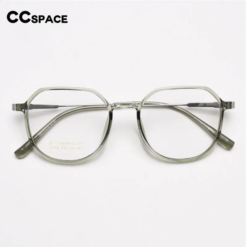 56431 Transparent Eyeglasses Frame Women Prescription Clear Glasses Men Optical Frame Eyewear Elastic Leg 241230