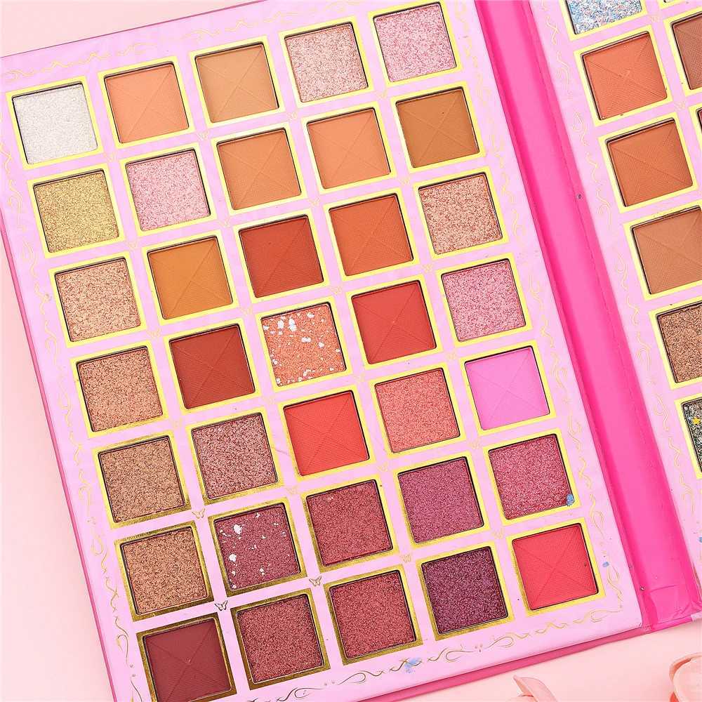 BELZGMEE 70 Colors Beauty Girl Matte Eye Shadow Palette Book Glitter Color eye shadow Professional eye shadow Makeup DIY Role Play W241230