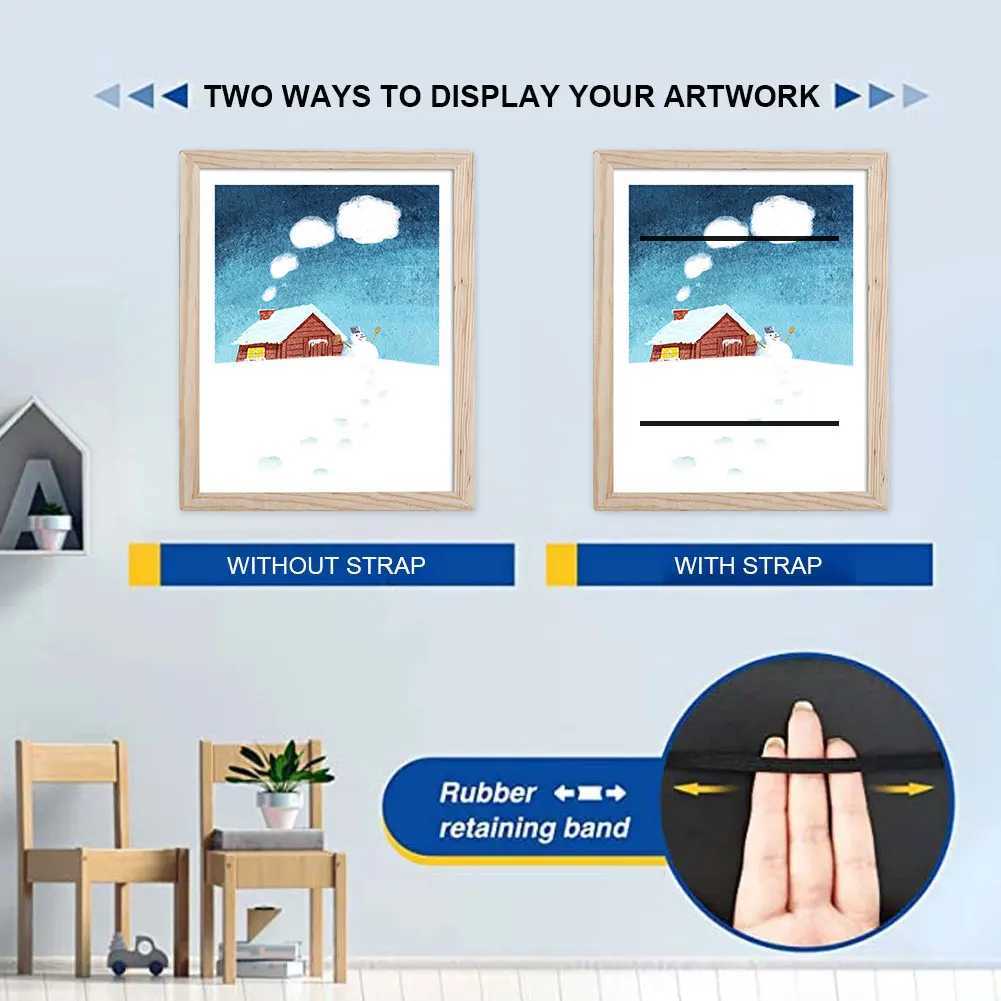 Frames Picture Easy Change Display Storage Front Opening A6 Frame for Kids Drawings Artwork Project CL241231 H260306