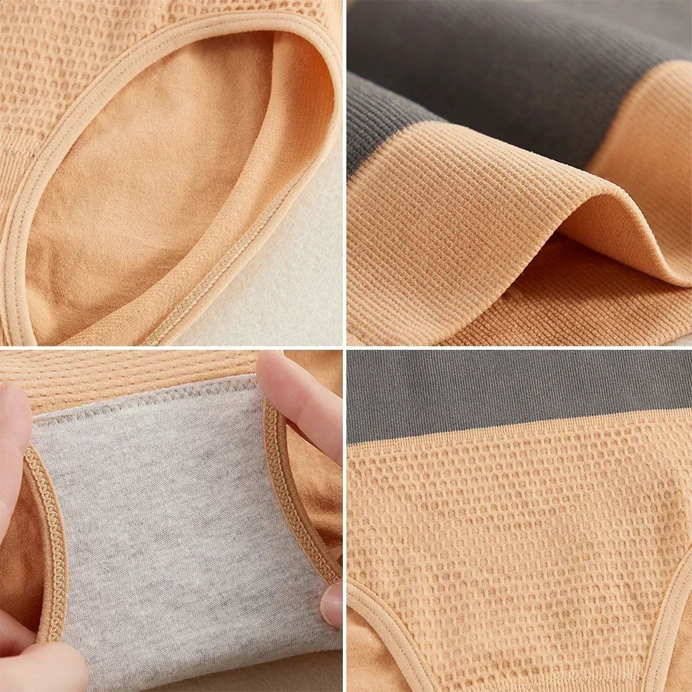 Womens High Waist Belly Slimming Panties Body Shapers Waist Trainer Butt- Non-trace Warm Underwear Underpants Postp 241231