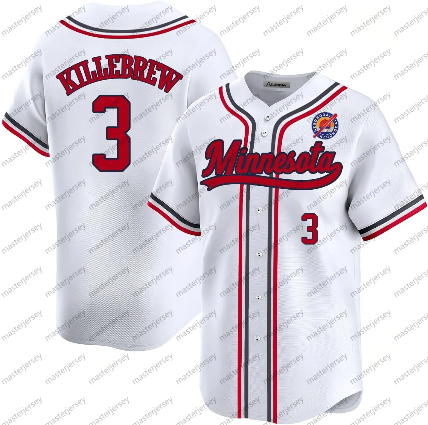 KILLEBREW Baseball Jerseys CORREA BUXTON KEPLER LEWIS Custom Men/Women/Youth Jersey Sweatshirt - Embroidered Loose Fit