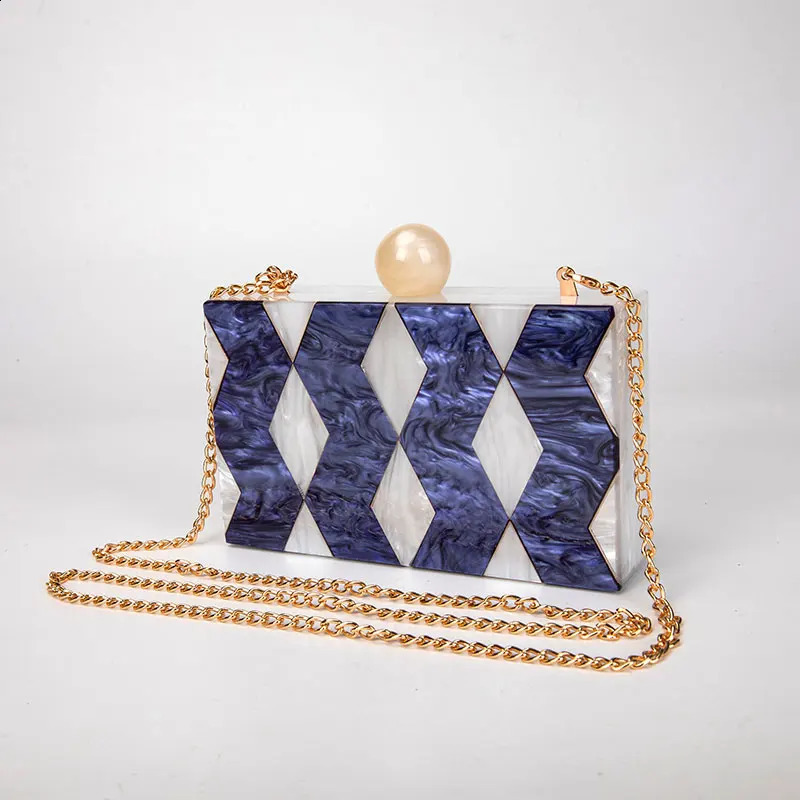 Handbag Acrylic Clutch Purse Cosmetic Evening Bag Party Prom Mini Wallet Patchwork Shoulder Crossbody Bags 241231