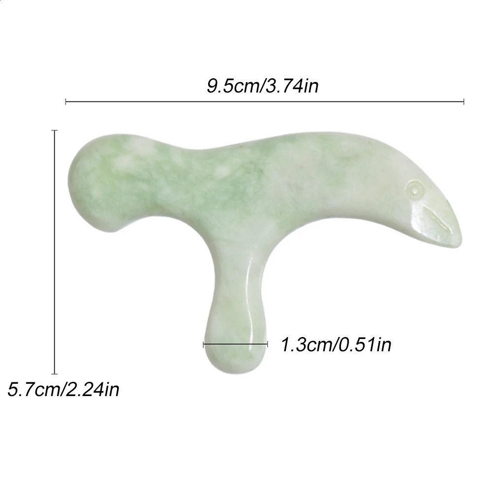 1PC Jade Stone Trigger Point Massage Sticks Tool-Deep Tissue Massage-Reflexology Acupressure Massage Tool for Full Body Relaxing 241230