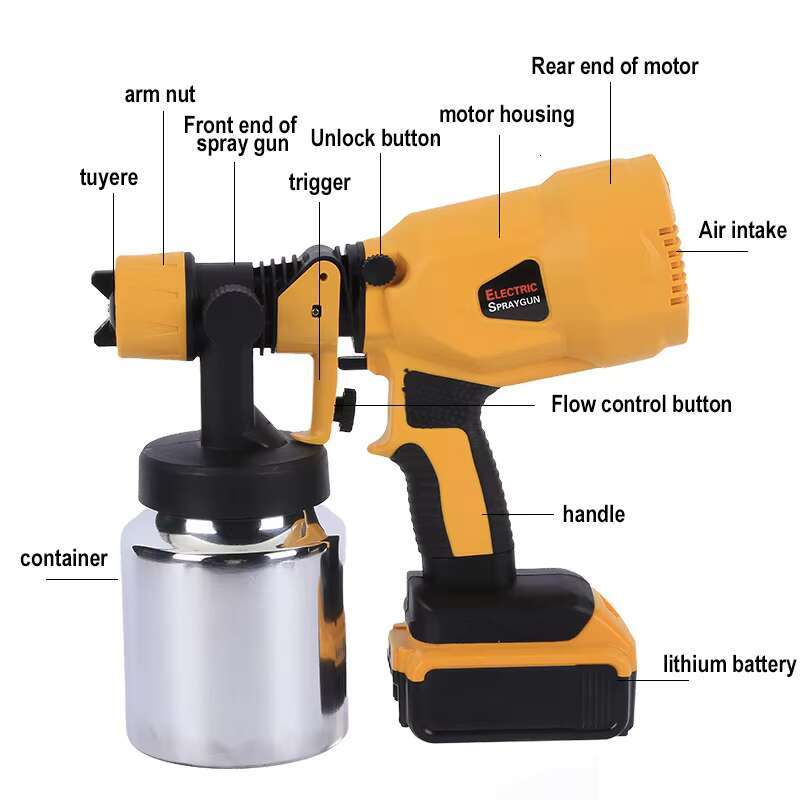 1000ml industrial glue gun hine Large Capacity Tools With lithium battery for Painting Sprayer Gun