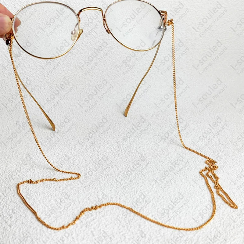 Pure Glasses Lanyard Chain Neck Antislip Hanging Thin Chains Necklace 90cm Fashion Eyewear Eyeglasses Accessories 241226