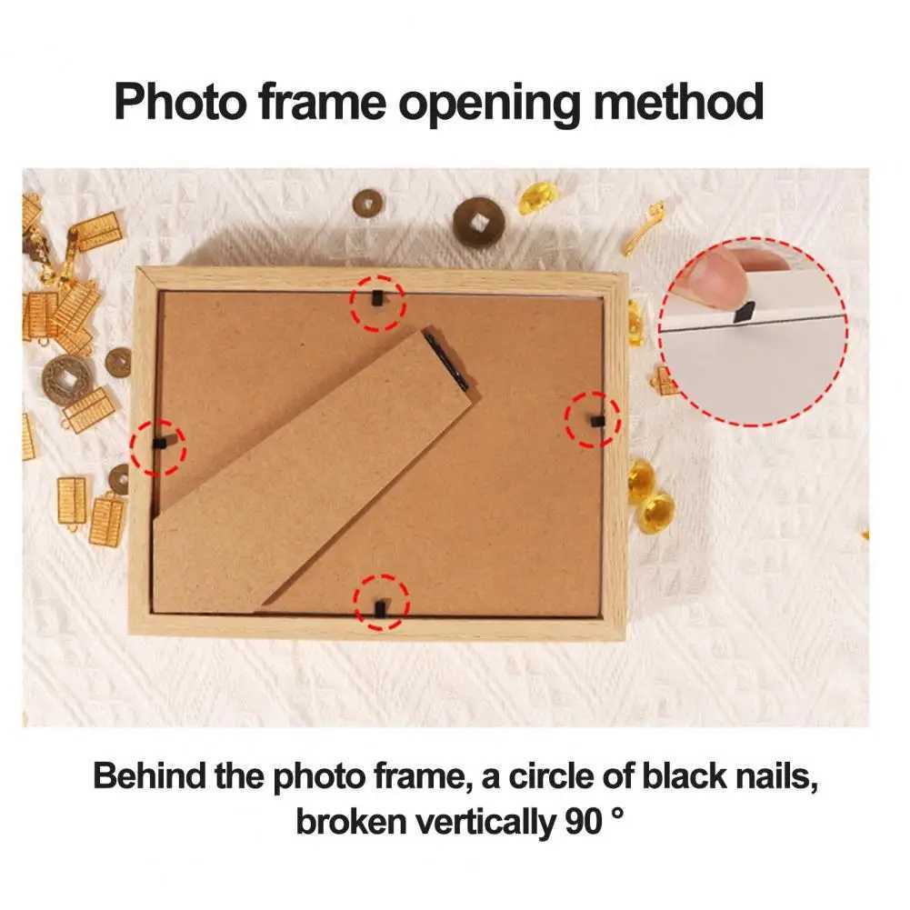 Frames Creative Hollow Dried Flower Plant Photo Handmade DIY 3D Image Frame Deep Large Shadow Display Box CL241231 H260306