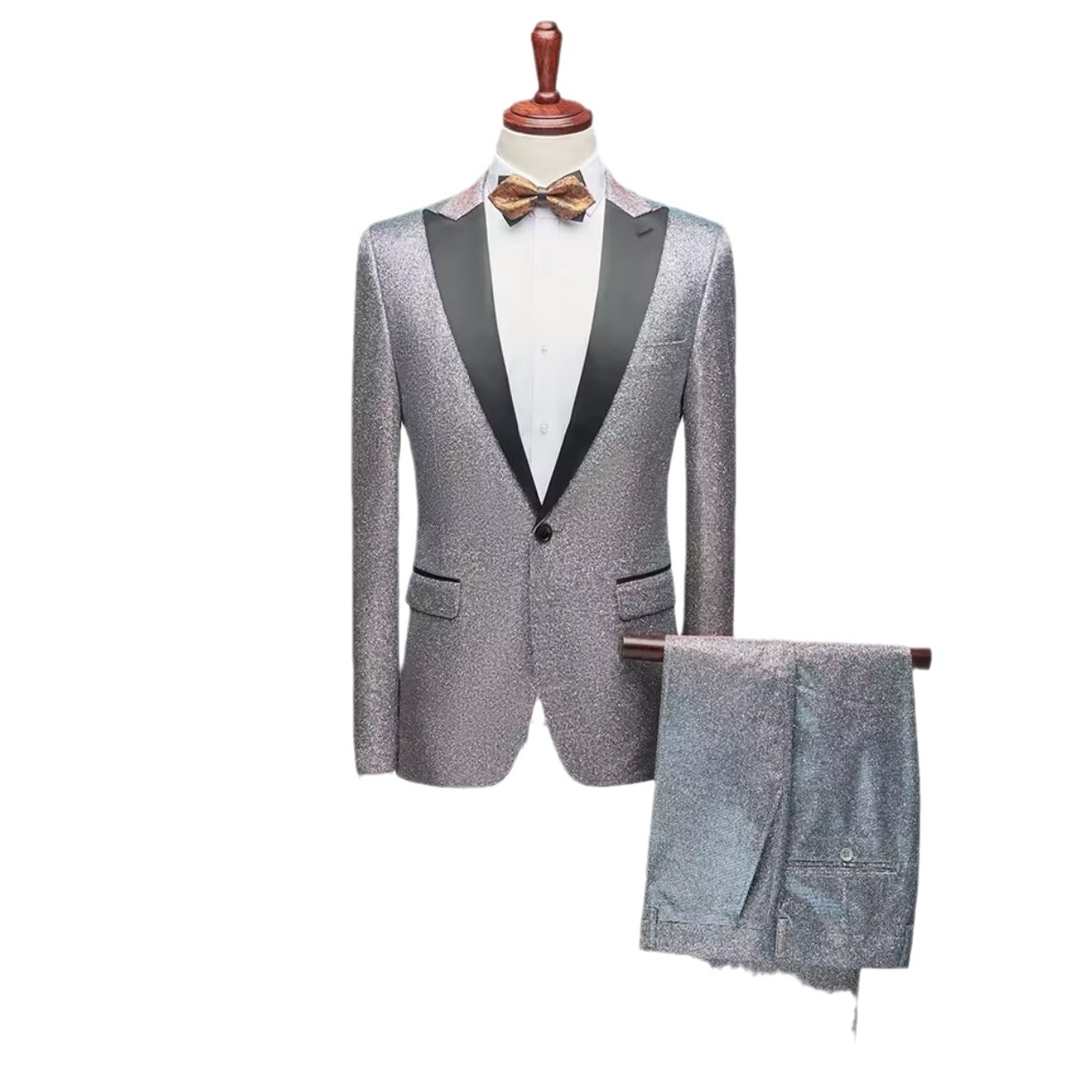 G12311Spring new groom slim suit three-piece suit Korean wedding best man