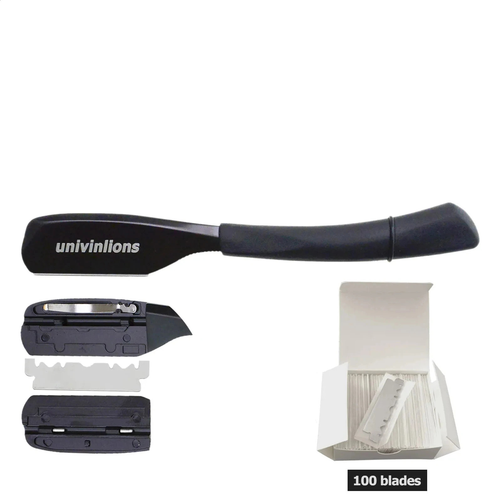Spring Easy Replace 100 Single Durale Edge Blades Razors Manual Shaver Professional Barber Razor Beard Face Shaving Knife 241230
