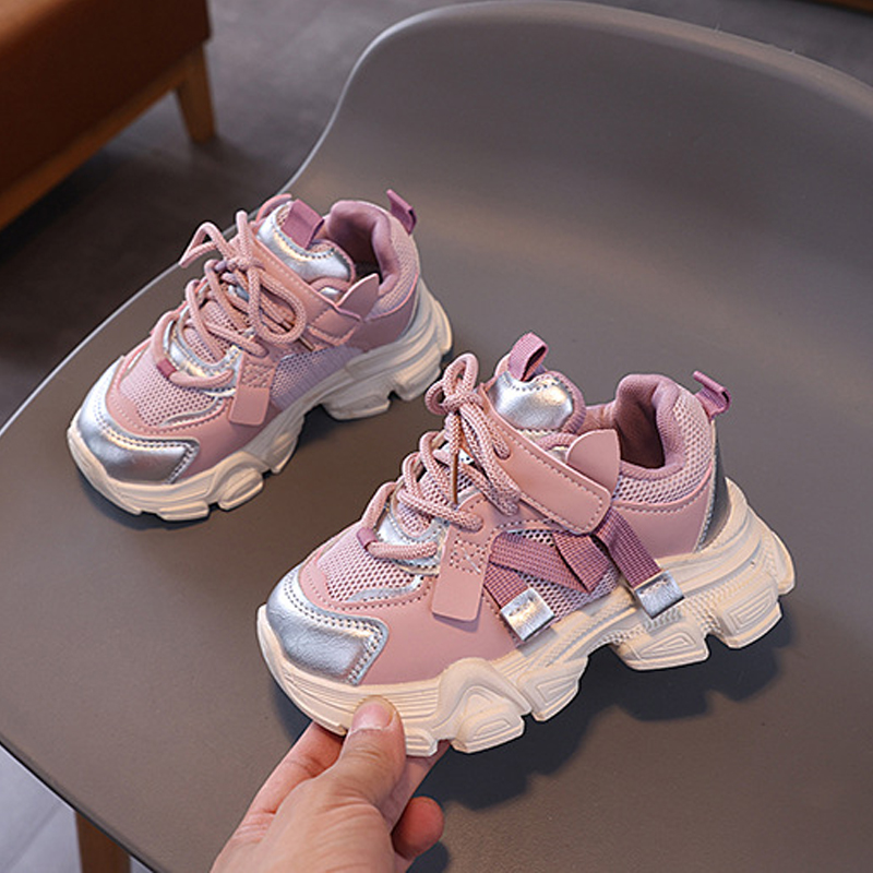 Sport Children Girls Sneakers Toddler Net Mesh Casual Running Shoes Happysteps For Kids Sizes US5.5C-US4Y H0319 XJ260303