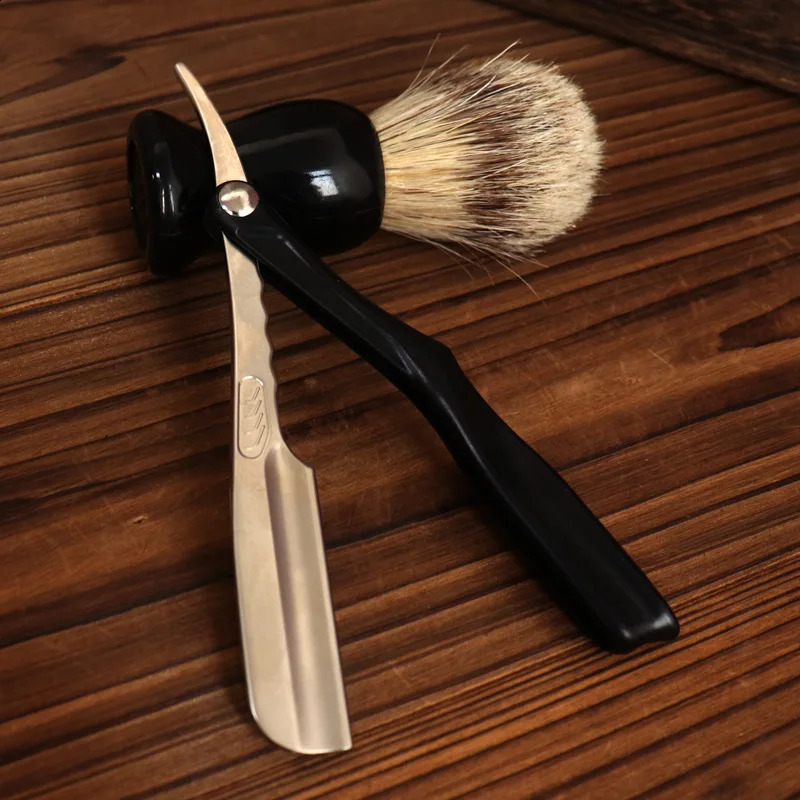 Colourful Feather Razor Vintage Manual Change Blade Shaving Razor Retro Folding Knife Holder Men Shaving Barber Tools Gift 241230