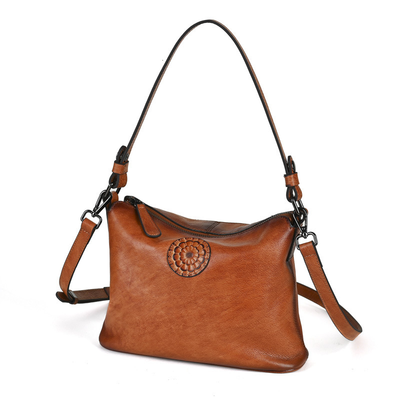 New Small Crossbody Head Layer Women's Soft Leather Casual Shoulder Fashion Underarm Bag