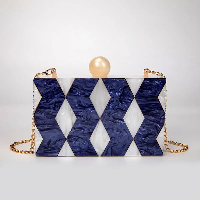 Handbag Acrylic Clutch Purse Cosmetic Evening Bag Party Prom Mini Wallet Patchwork Shoulder Crossbody Bags 241231