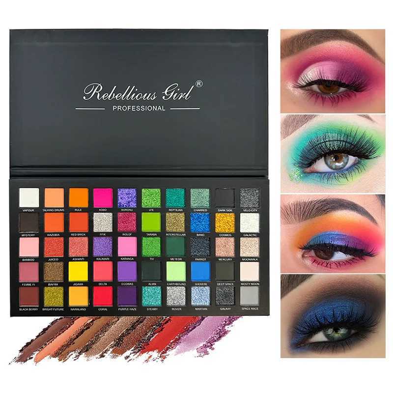 50 color eye shadow matte shimmer cosmetic board High color powder durable waterproof eye shadow cosmetic board W241230