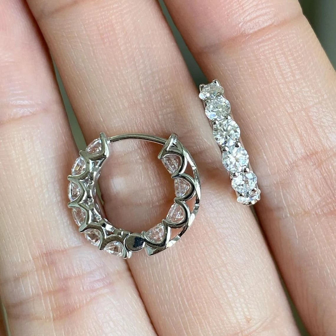 Choucong Brand Sparkling Clip Earrings Luxury Jewelry 925 Sterling Silver Round Cut White 5A Cubic Zircon CZ Diamond Party Women Fashion Accessories E