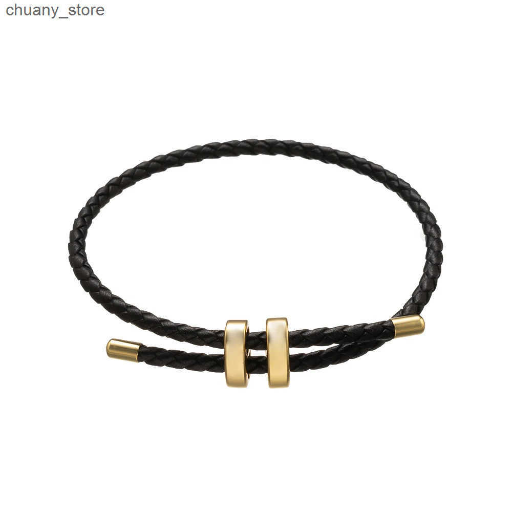 Chain 1 piece of adjustable woven eight character buckle leather suitable for wholesale of accessories for couples women bracelets and jewelry product