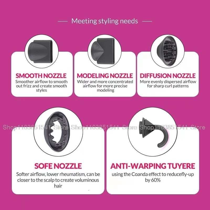 Super Automatic Temperature Control Leafless Dryer Styg Negative Ion Tool Constant Anion Electric Hair Dryers