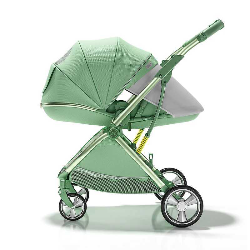 Luxurious High Landscape Baby Stroller Ergonomic Design Newborn Pushchair Can Sit Can LieXJ250306