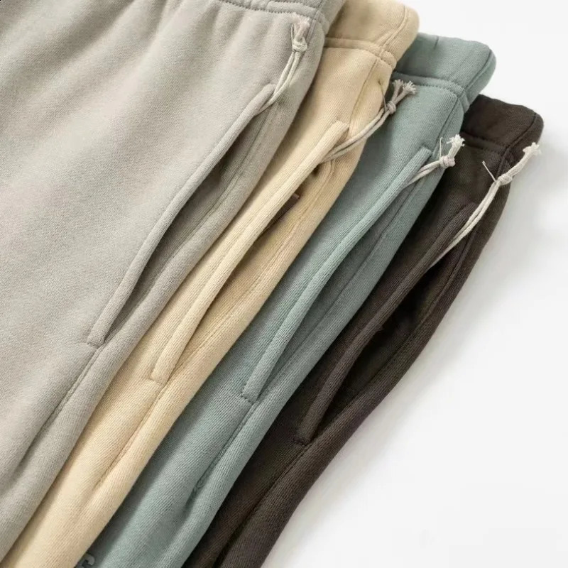 Top Quality Season 9 Mens Casual Pants Two Rows Silicone Letter Pencil n Cotton Loose Sweatpants 241230