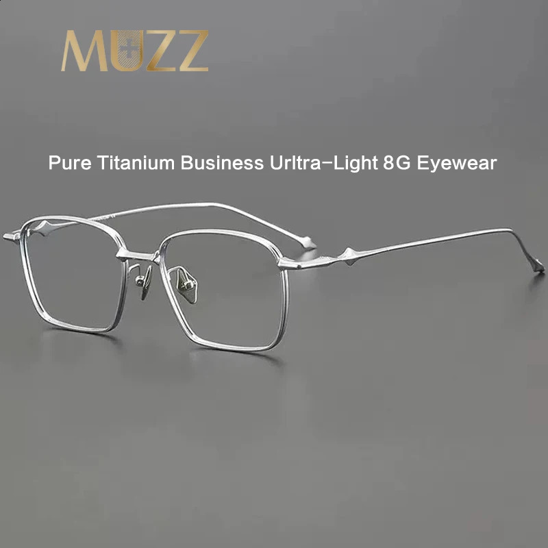 Pure Glasses Frame IP Plating Women Square Vintage Myopia Optical Prescription Eyeglasses Korean Ultralight Eyewear 241230