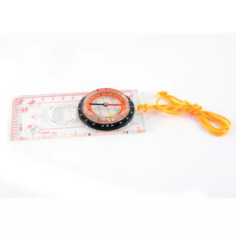plastic Map ruler pocket compass magnetic digital compass for camping