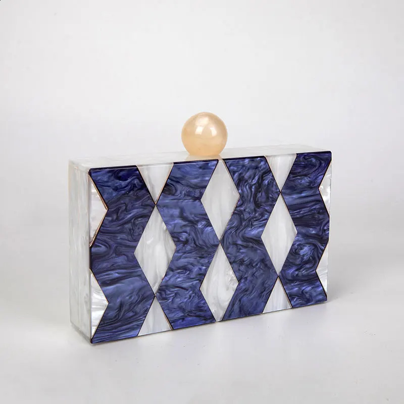 Handbag Acrylic Clutch Purse Cosmetic Evening Bag Party Prom Mini Wallet Patchwork Shoulder Crossbody Bags 241231