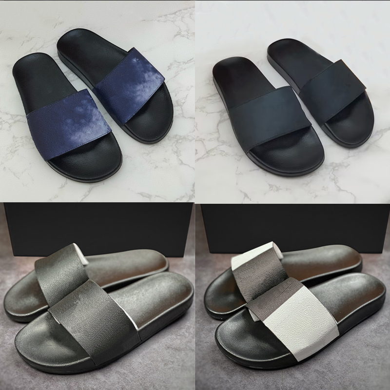 Designer Slippers Rubber Slides Men Women Beach Slides Fashion Shoes Rubber Sole Flip Flops 38