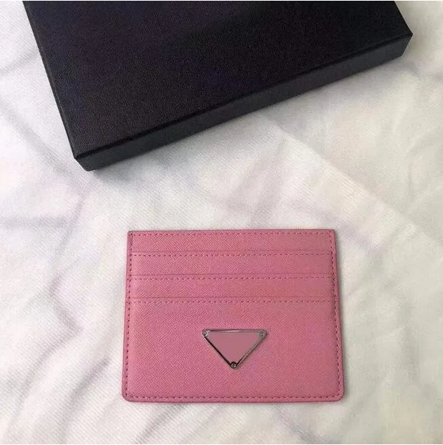 Fashion Designer P Purse Card Holder Genuine Leather France Style Womens men Purses Mens Key Ring Credit Coin Mini Wallet Bag Passport holders a1