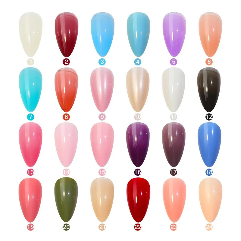 24 Lattices Full Cover Nail Grinding Sand Short Long Square Ballet Detachable Candy Color Extension Wear Press on False Nail Tip 241230