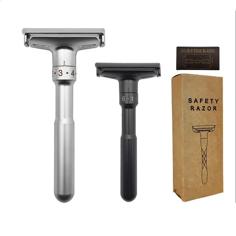 1pc Portable Manual Shaver Razor Classic Double Edge Safety Razor For Men Shaving Women Hair Removal With 5pcs Shaving Blades 241230