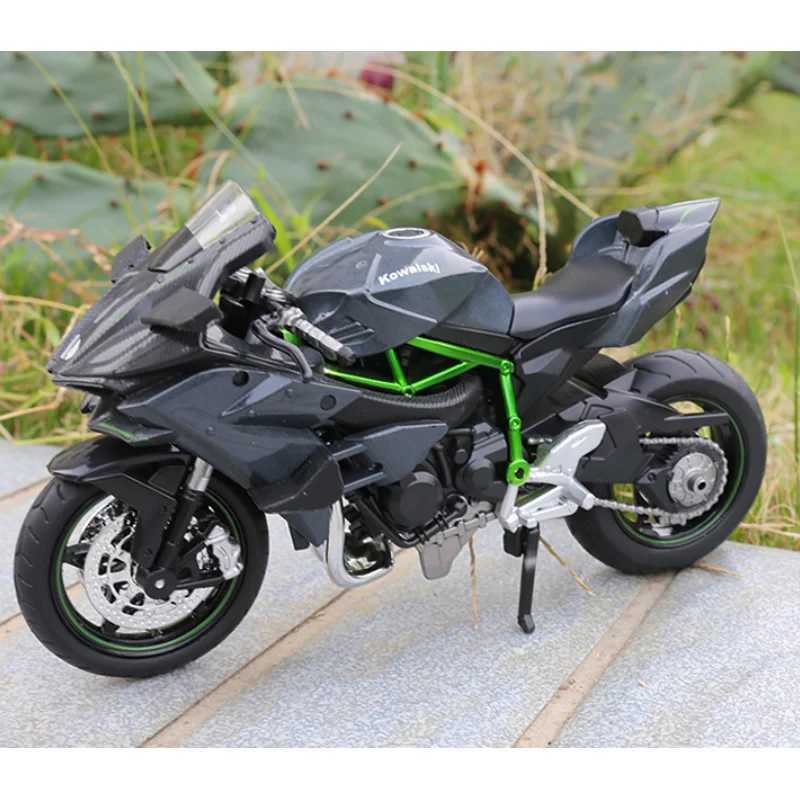 1 18 Kasaki Ninja ZX-12R Original Alloy Motorcycle Model Static Die Casting Toy Series Model Gift W241231