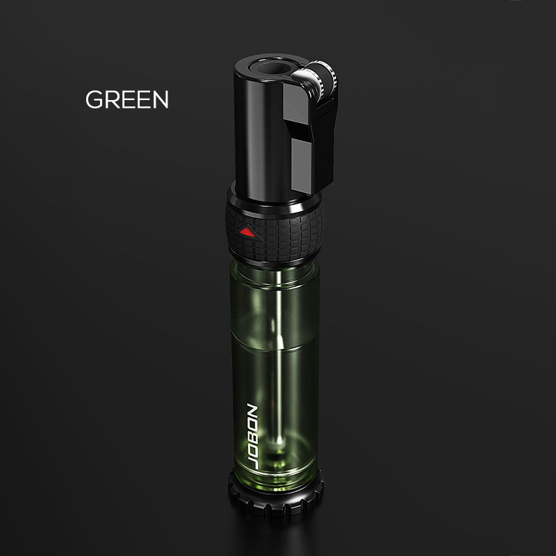 JOBON Cigar Torch Jet Lighter Refillable Butane Windproof Lighters With Gas Window