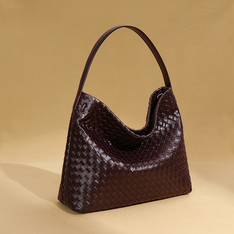 Designers Women Fashion Large Capacity Tote Pu Leather Woven Underarm Shoulder Bag bag