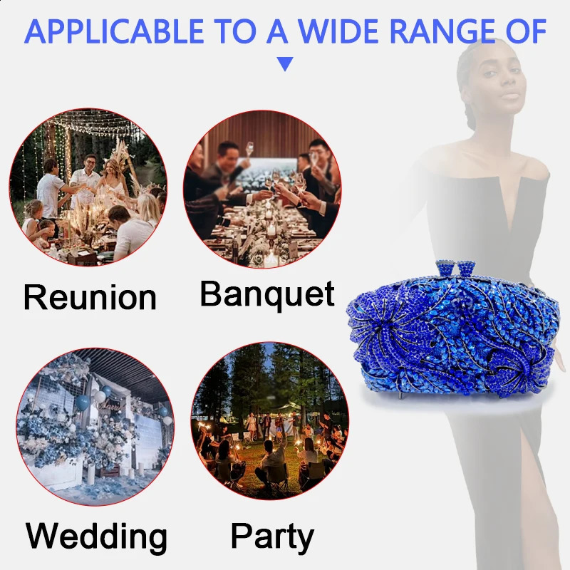 Super Glitter Glass Clutch Rhinestone Evening Bag Diamond-encrusted Handbag Womens Wedding Party Diamond Dinner Clutch 241231