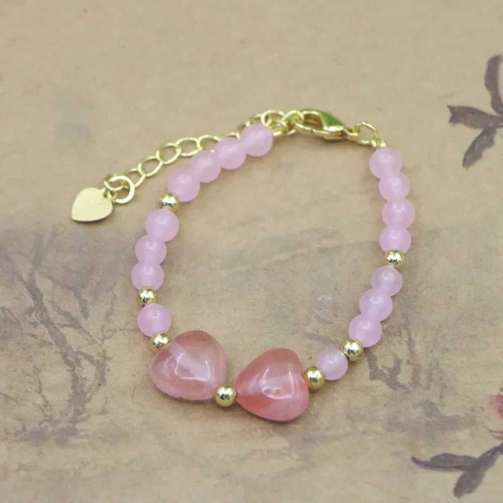 High quality natural stone bead bracelet baby girl lobster buckle Accor girl yoga Christmas wedding gift jewelry charm W241231