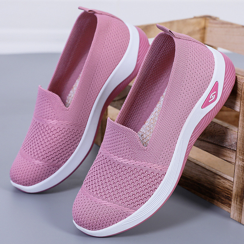 2025 new Women Autumn Loafers Flats Comfortable Cotton Slip-on Women's Ballerina Ladies Footwear Elderly Shoes 104d 's zhanyishengli
