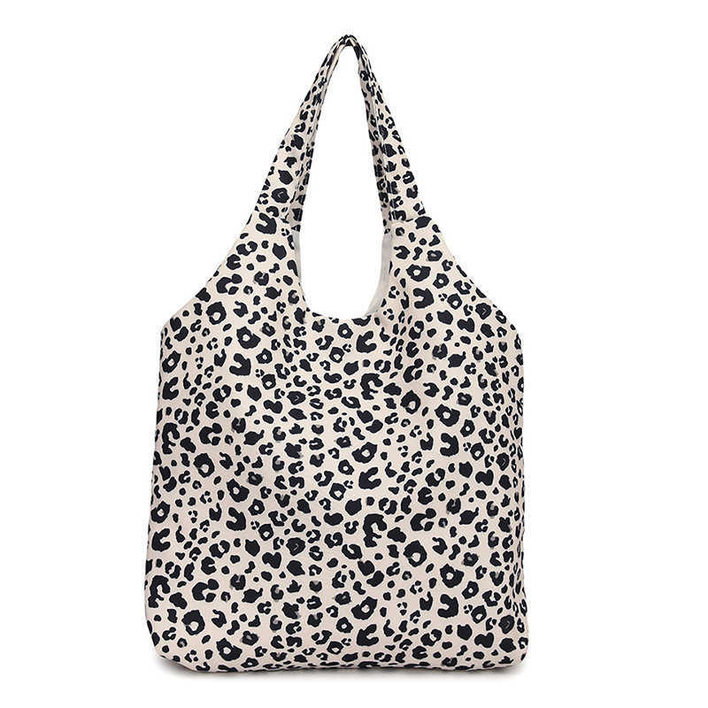 New polka dot leopard print canvas 2024 print fashion trend fashionable and stylish large capacity underarm single shoulder women's bag