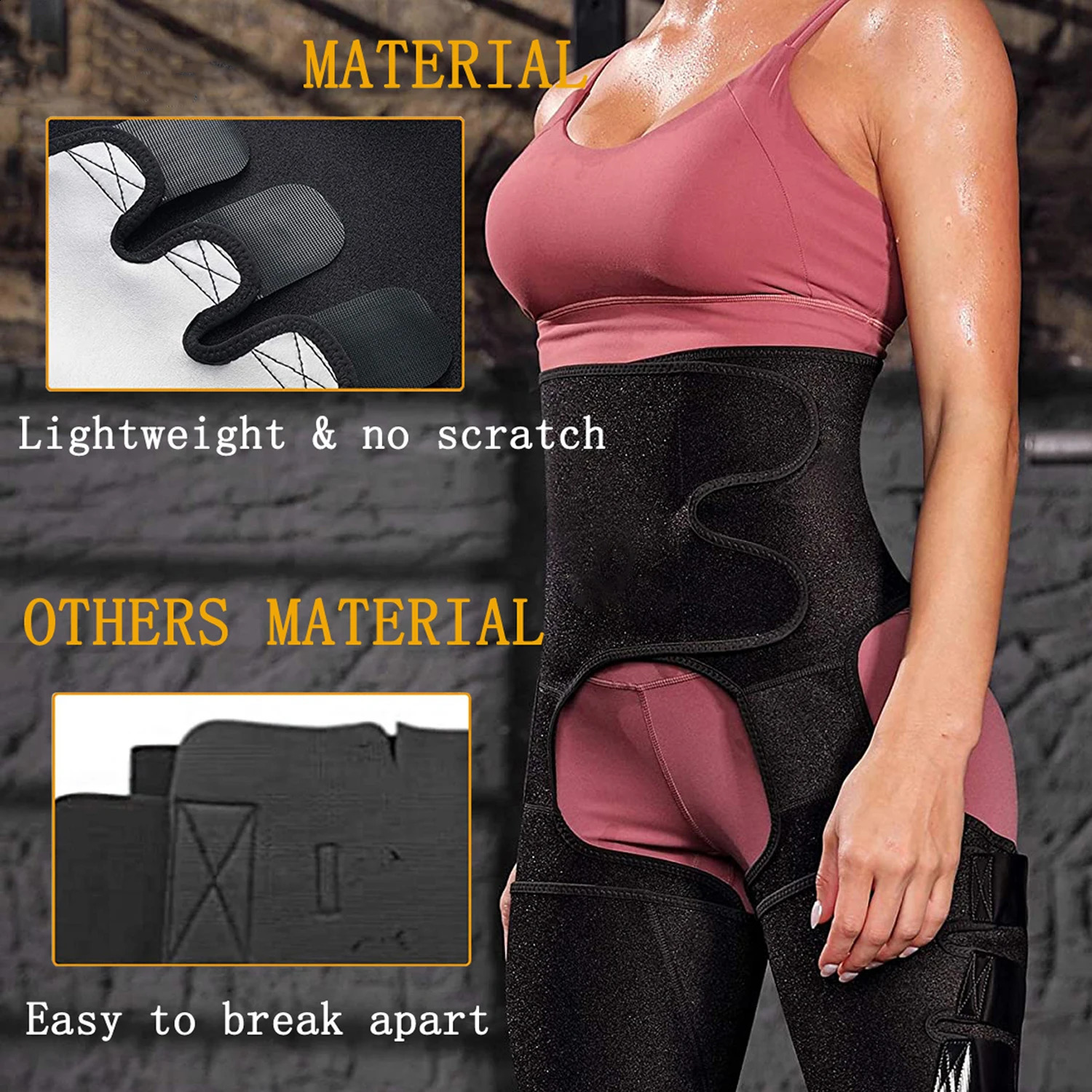 Waist Trainer Is Suitable For Womens Three-In-One Waist And Thigh Trimming And Weight Loss Training Hip Trimming Belt 241231